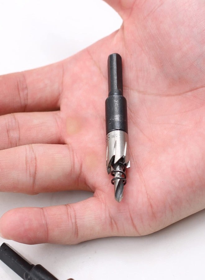 uptodateproducts مجموعة مثقاب HSS مكونة من 6 قطع لقطع وثقب المعادن المصنوعة من الفولاذ المقاوم للصدأ، من 12 مم إلى 22 مم - Image 2